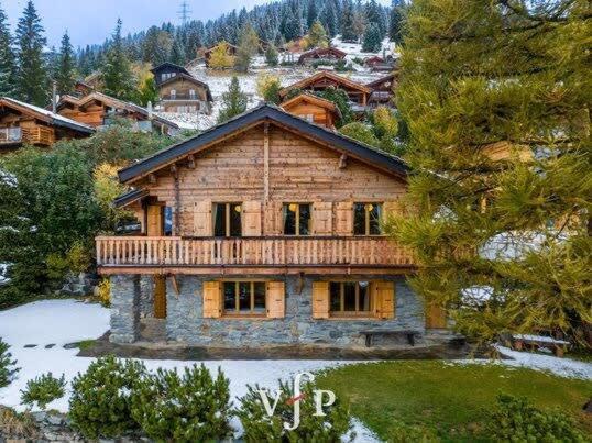 L'Alouvy Winter Dream Chalet For Family At Verbier Villa Exterior foto